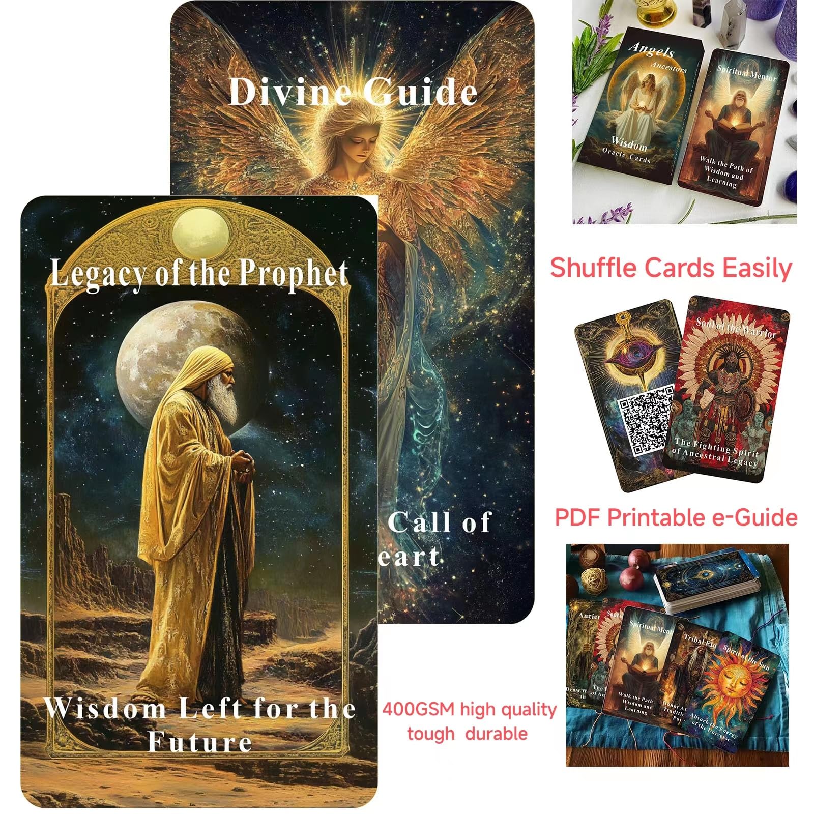 Amazon.co.jp: Han Yu Bowen Angels Ancestors Oracleカードデッキ